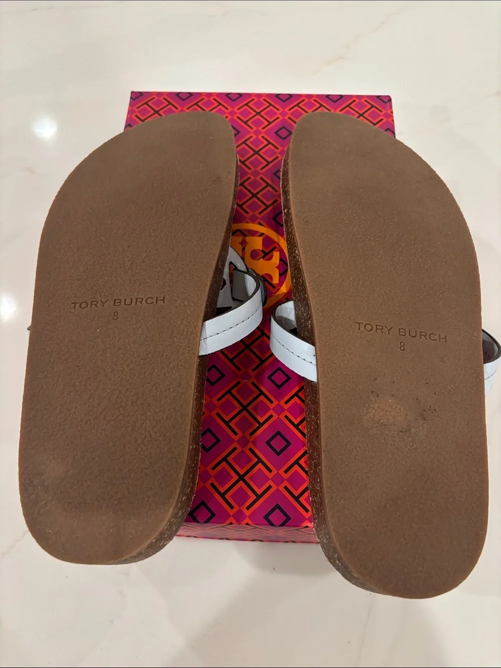 Tory Burch Light Blue Miller Thong Sandals